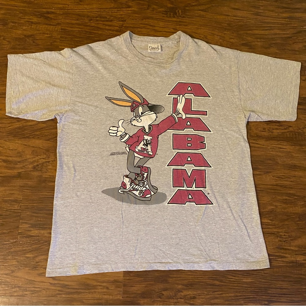 Vintage Alabama Bugs Bunny Crimson Tide Shirt Looney Tunes